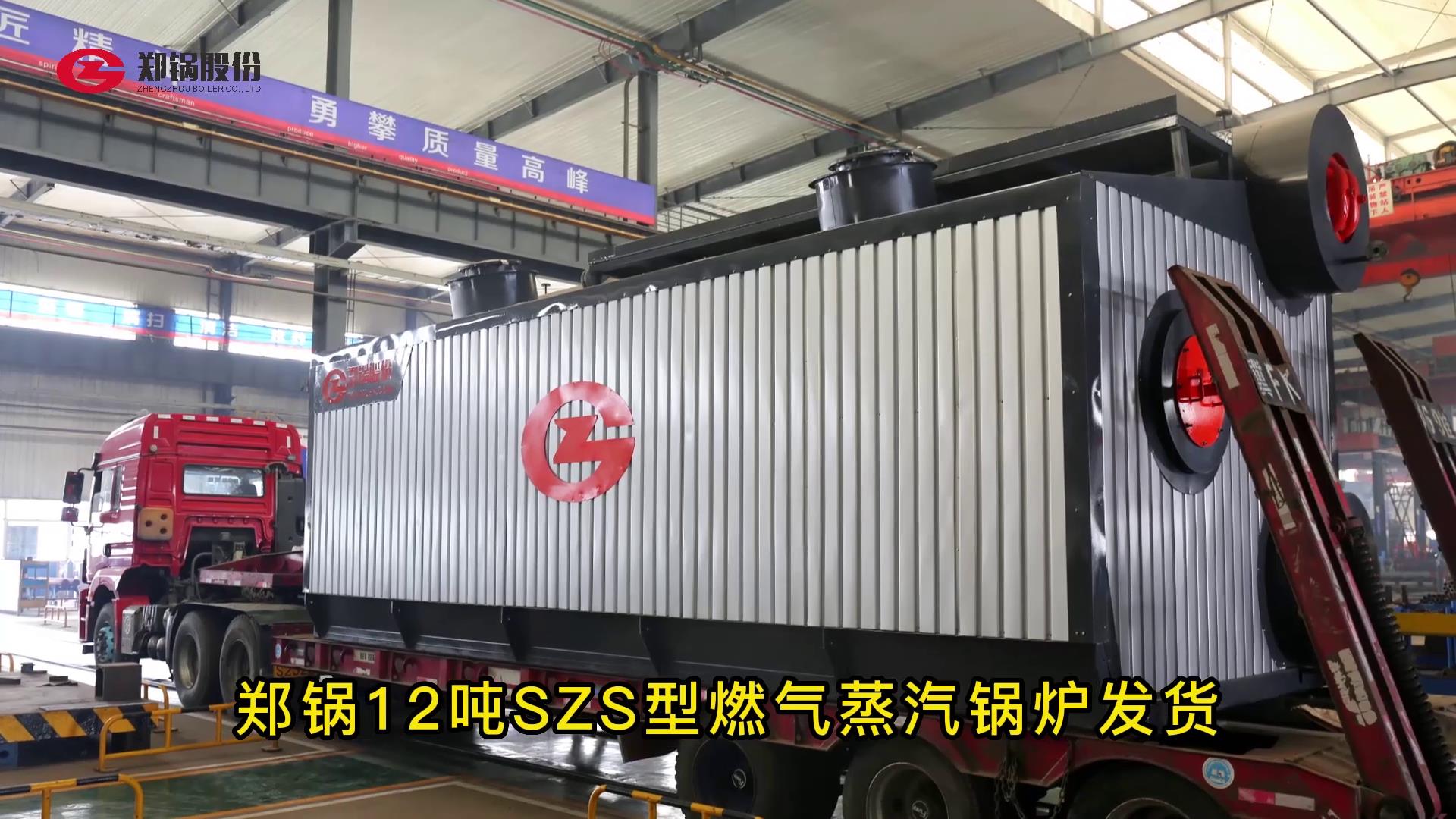 环球国际12吨燃气锅炉发货