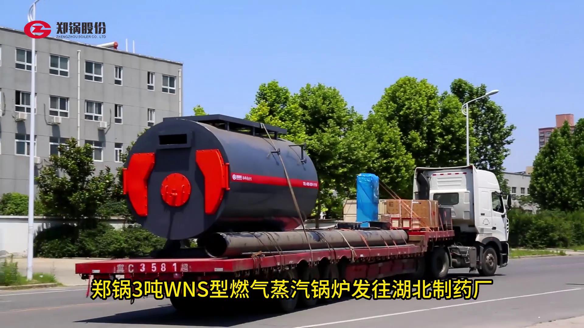 环球国际3吨燃气锅炉发往湖北制药厂